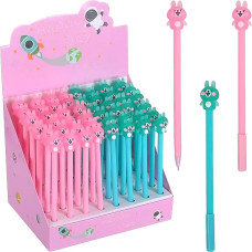 Special offer! Blue gel pen 6038 "Bunnies"