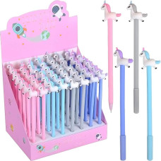 Special offer! Gel pen 6029 "Unicorn" blue