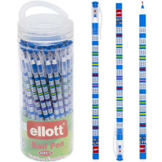 Bolígrafo Ellott CL269-50PVC azul de 18 cm.