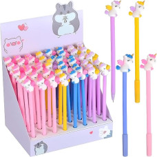 Special offer! Gel pen 6065 "Unicorn" blue