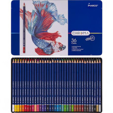 Chroma MARCO 8010/36TN Colored Pencil in Metal Case