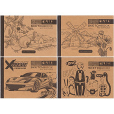 Cuaderno de bocetos "Mandarin Craft" 214467 7BC, tapa dura, 36 hojas, 148 x 105 mm, BK029/01-04