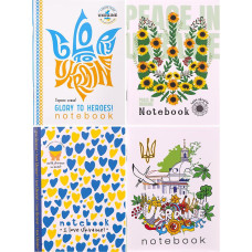 Cuaderno A6 "Mandarín" 48 hojas "Patriótico", celda, grapado 226101/diz22291-22306