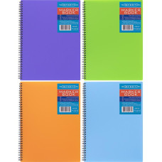 Bloc de notas A4 para rotuladores "Gráficos", 40 hojas, cubierta de plástico, espiral MB4340
