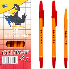 Bolígrafo COLOR-IT CR51-50 rojo