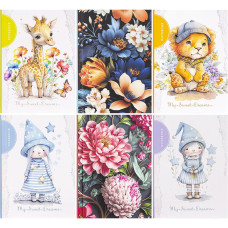Cuaderno de 10,5 x 14,8 cm "Mandarín", 48 hojas, cubierta integrada, celda 227160/БК015/1-8