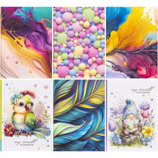 Cuaderno de 10,5 x 14,8 cm "Mandarín", 64 hojas, cubierta integrada, celda 227252/БК016/1-8
