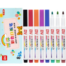 Special offer! Set of 8 colored markers for smooth surfaces BV-188-8