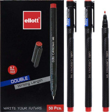 Bolígrafo de aceite rojo Ellott CL-M6 "CARBONIX"