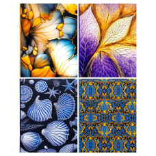 Cuaderno de 12,8 x 16,5 cm "Mandarín", 64 hojas, cubierta integrada, laminado mate, celda 227955/БК026/5-8