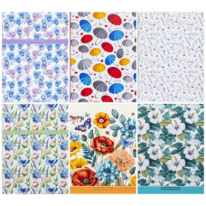 Cuaderno de 14,5 x 19,7 cm "Mandarín", 48 hojas, cubierta integrada, laminado mate, celda 227504/БК018/1-8