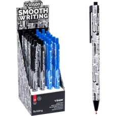 ¡Oferta especial! Bolígrafo automático de aceite VINSON Building azul F6