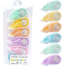 Special offer! Set of 6 tape correctors, 5mm x 5 meters (112-6)
