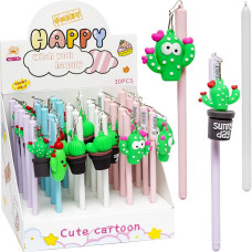 Special offer! MD-138-1 "Cactus" blue gel pen