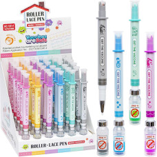 Special offer! Blue gel pen 1221-1 "Roller-type syringe-seal"