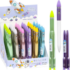 SPECIAL OFFER! BP-9388 "Rocket" Gel Pen with Flashlight, Blue