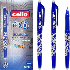 Bolígrafo FriXo Cello CL200-12 azul para escribir y borrar.
