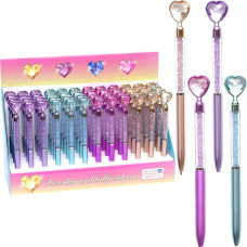 Special offer! Gift ballpoint pen "Heart" automatic 9045 blue