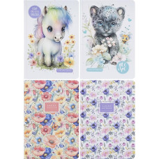 A5 Notebook "Mandarin" 64 sheets, 70g/m2 line, hard cover 9540/-41/-42/-43