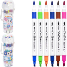 Special offer! 12-color double-sided drawing marker set #259-12 in a plastic box.