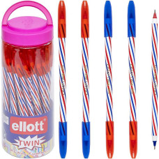 Ellott CL202 PVC Double-Ended Oil Pen, Blue/Red, 18cm