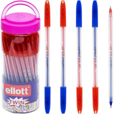 Ellott CL201 Pluma de aceite de doble punta de PVC, azul/rojo, 18 cm