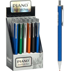 ¡Oferta especial! Pluma estilográfica automática PT-033 azul para piano al óleo, cuerpo metálico.