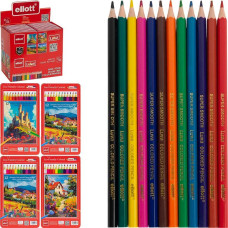 Luva Ellott ET-TH5001-12 12-Color Pencil in a Metal Case