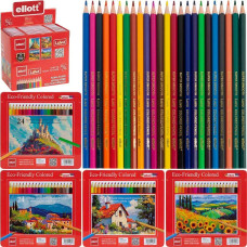 Luva Ellott ET-TH5002-24 24-Color Pencil in a Metal Case