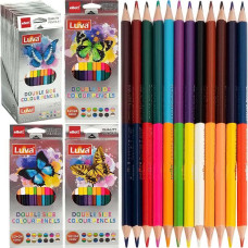 Lápices de doble punta Luva Ellott 6002-24, 12 unidades/24 colores