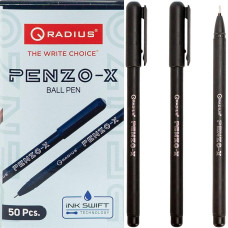 Bolígrafo "PENZO - X 1000m" RADIUS, 50 unidades, negro 505769