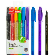 Juego de bolígrafos Ellot ET-Q69-6, 6 colores.