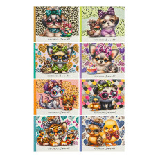 Cuaderno de bocetos 7BC 16,5 x 12,8 cm, 24 hojas, 100 g/m², laminado mate 24355-24362