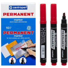 Permanent marker, beveled, red, 8576 CENTROPEN