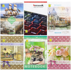 Cuaderno Calico A6, 144 hojas, tapa dura, 000945