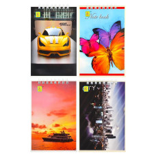 A6 "Calenkor" Notebook, 40 sheets, spiral, soft cover