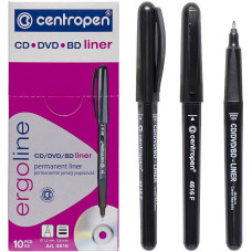 Funda protectora permanente para CD/DVD/BD negra 4616/LCD CENTROPEN