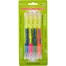 ¡Oferta especial! Set de marcadores fluorescentes de doble punta de 4 colores 818-4