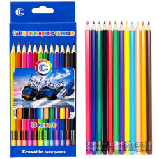 ¡Oferta especial! Lápiz elástico de 12 colores con goma de borrar "C" CR-777L