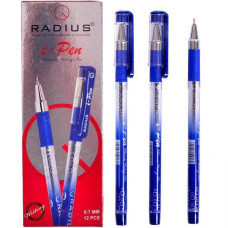 RADIUS I-Pen con función de impresión, paquete de 12 unidades, azul (500184)