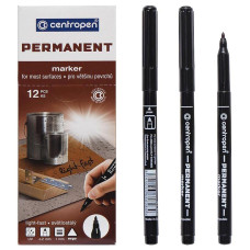 Rotulador permanente negro fino 2536 CENTROPEN