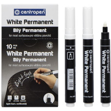 Rotulador permanente blanco grueso 8586/10 CENTROPEN