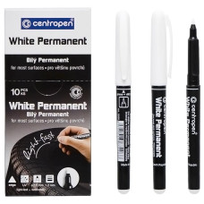 Rotulador permanente blanco fino 2686/10 CENTROPEN