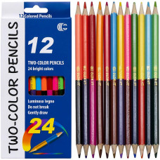 ¡PROMOCIÓN! Lápiz CR12/24 colores "Dos colores" "C"