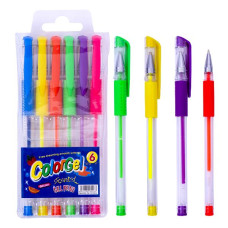 ¡Oferta especial! Set de 6 bolígrafos de gel neón, 108 colores (6 colores).