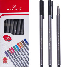 Bolígrafos Nifty Pen RADIUS, paquete de 50 unidades, color negro 779283