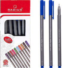 Bolígrafos Nifty Pen RADIUS, paquete de 50 unidades, color azul 779283