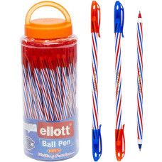 Ellott CL-201L Pluma de aceite de doble punta de PVC, azul/rojo, 20,5 cm