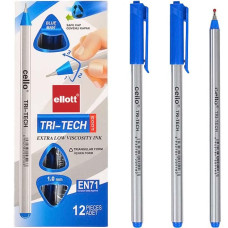 Ellott CL1003-12 Tri-Tech Blue Oil Pen