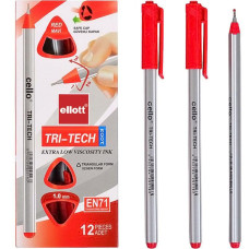 Ellott CL1003-12 Tri-Tech Oil Pen, Red
